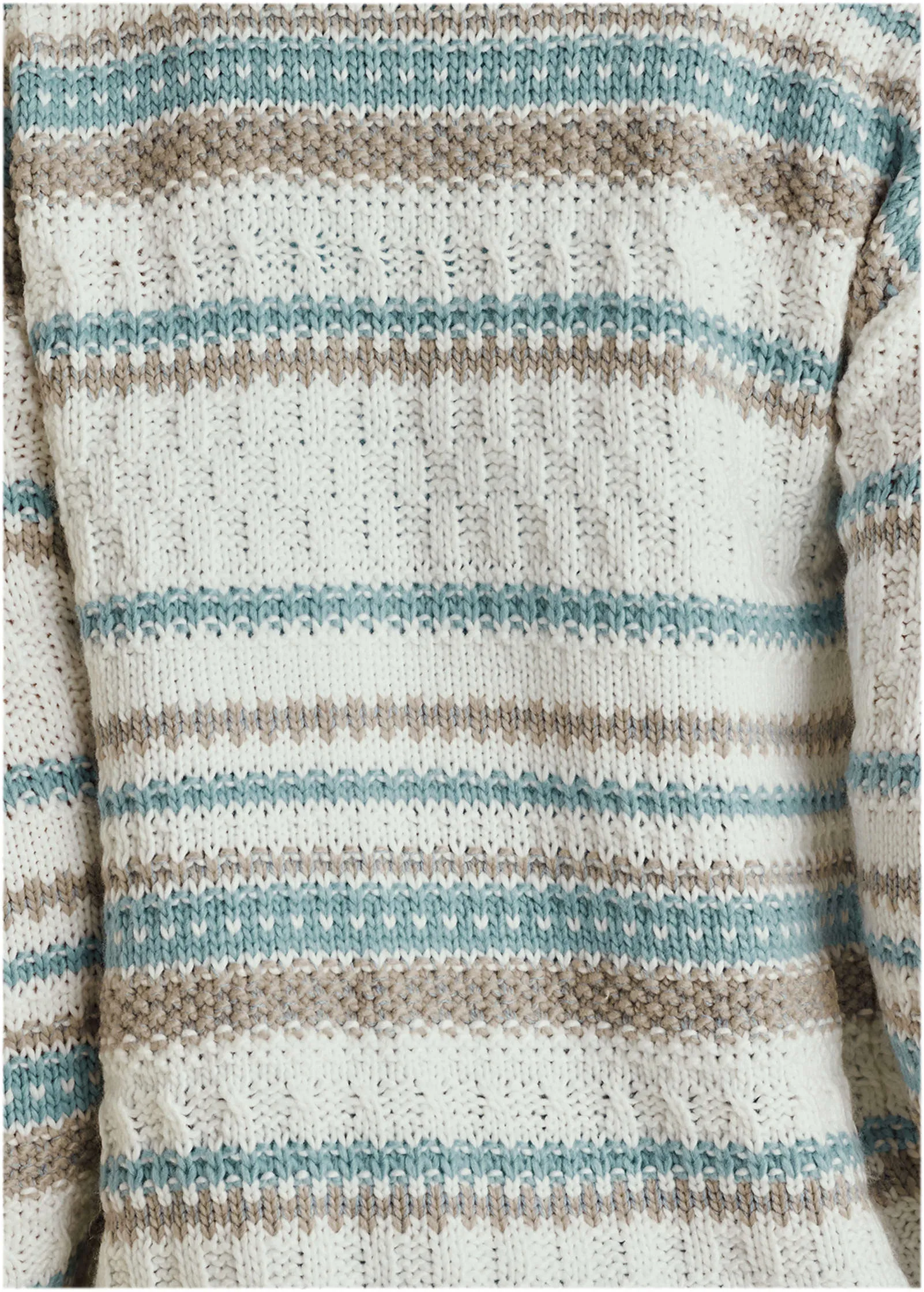 Stripe Cardigan - Light Blue Stripes