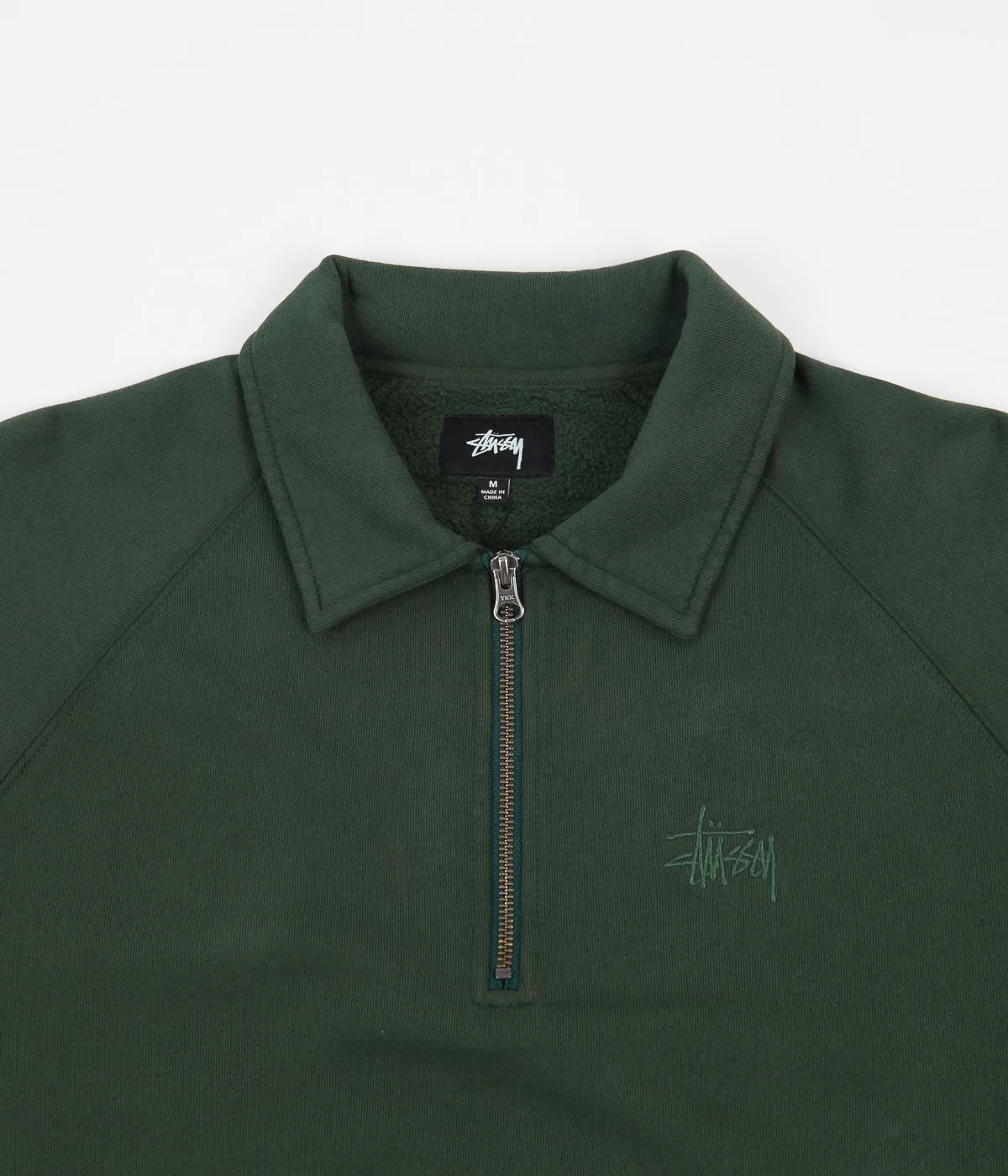 Stussy Polo Zip Fleece - Green