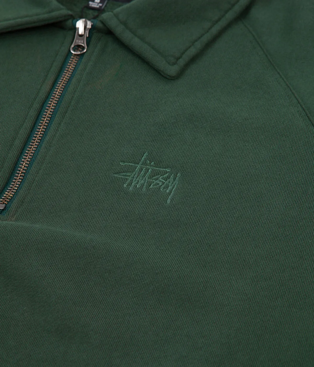 Stussy Polo Zip Fleece - Green