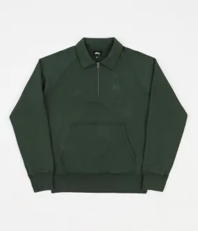 Stussy Polo Zip Fleece - Green