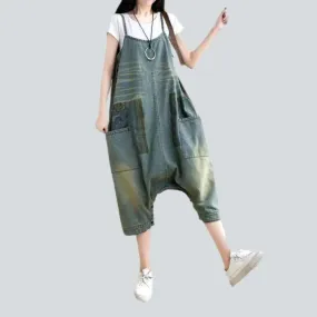 Stylish vintage overall jeans for women