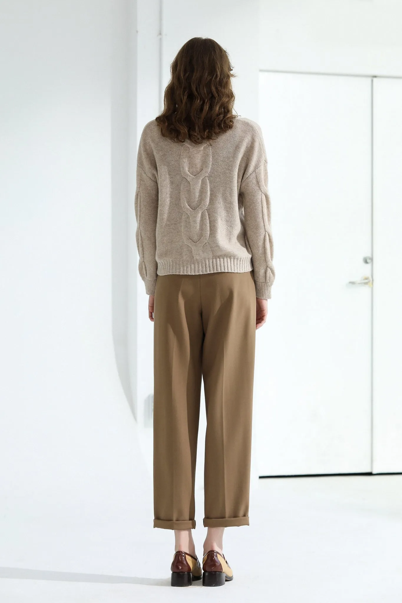 Sylphide | Calah Khaki Cashmere Cardigan