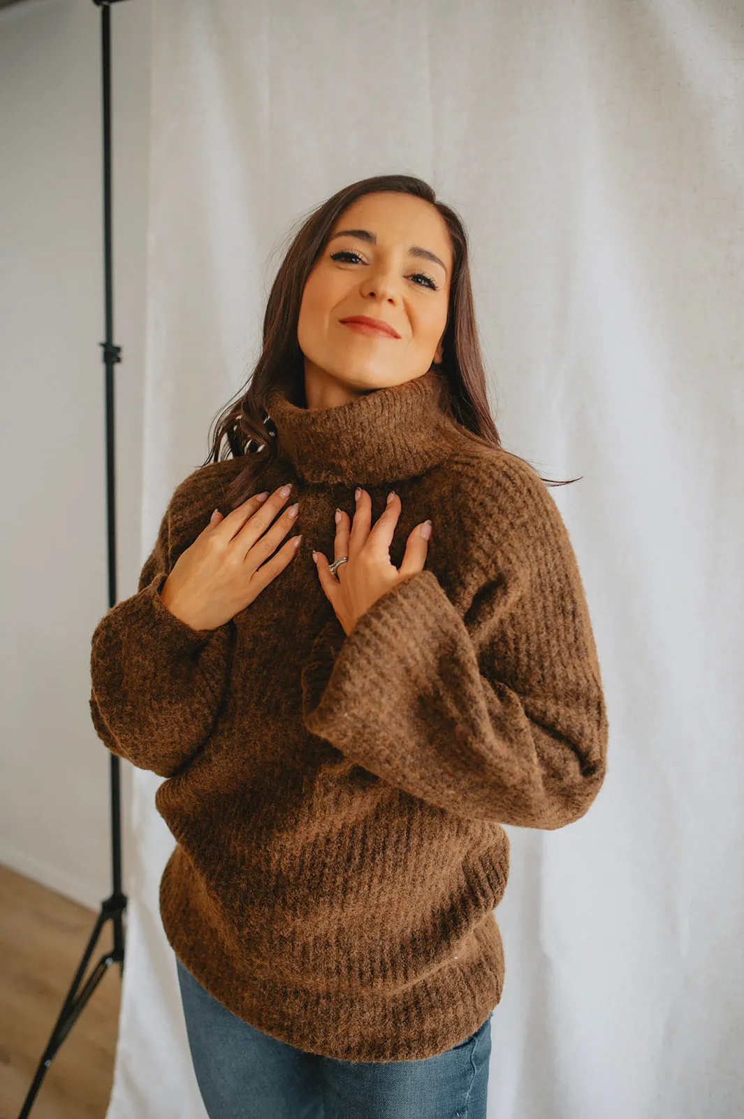 The Acacia Chunky Turtleneck Sweater