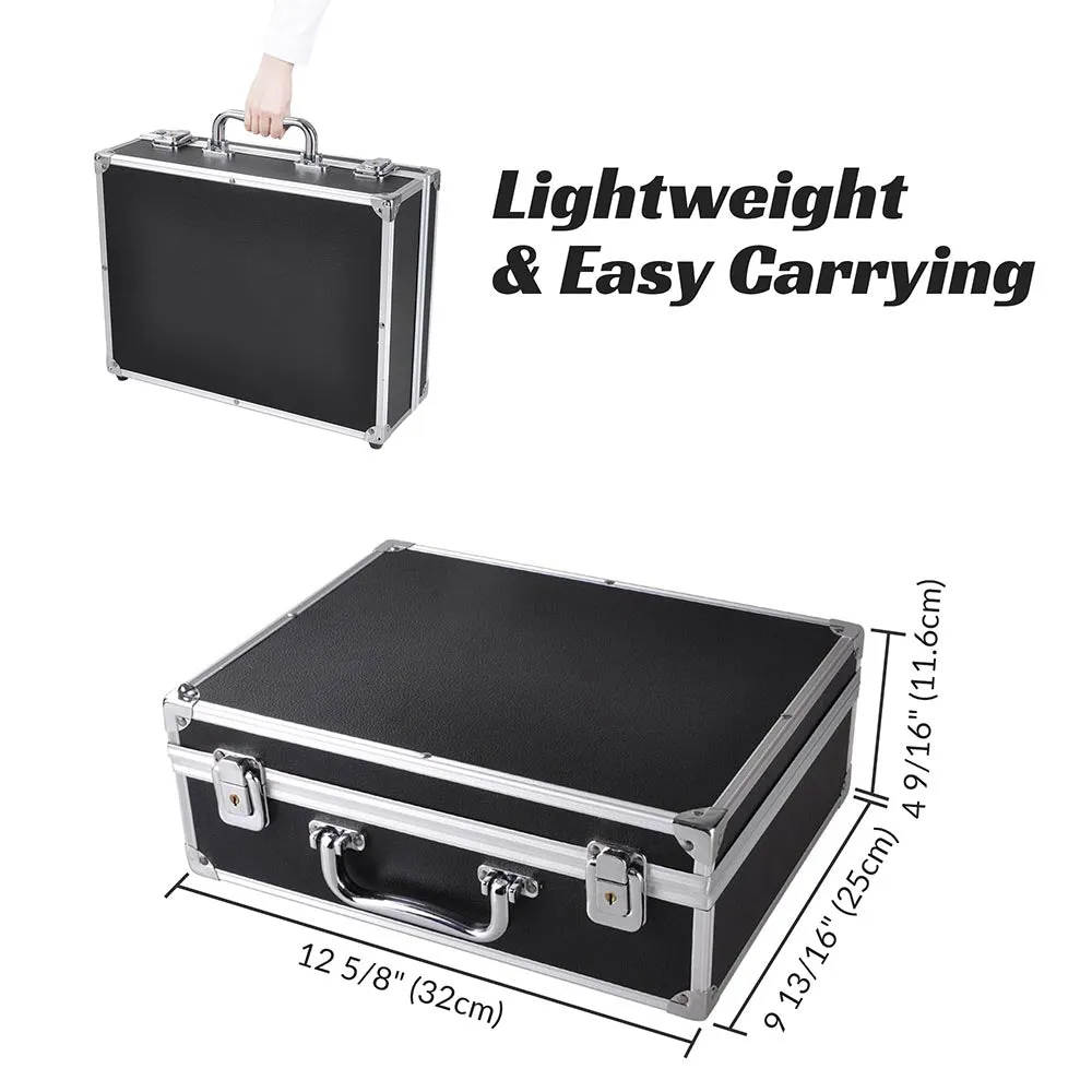 TheLAShop Professional Lockable Tattoo Case for 2 Tattoo Machines