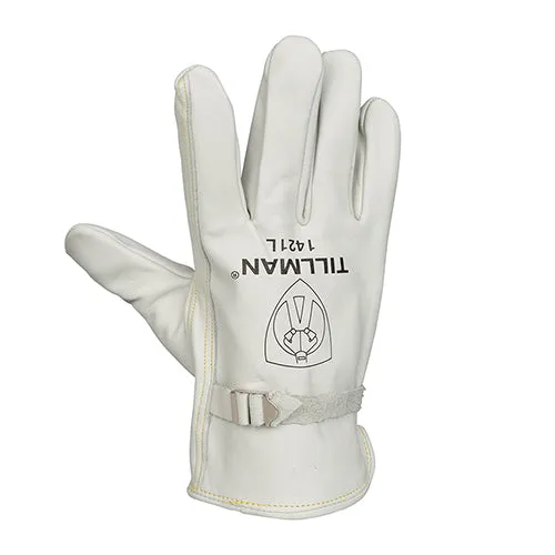 Tillman 1421 Premium Top Grain Cowhide Pull Strap Drivers Gloves (1 Pair)