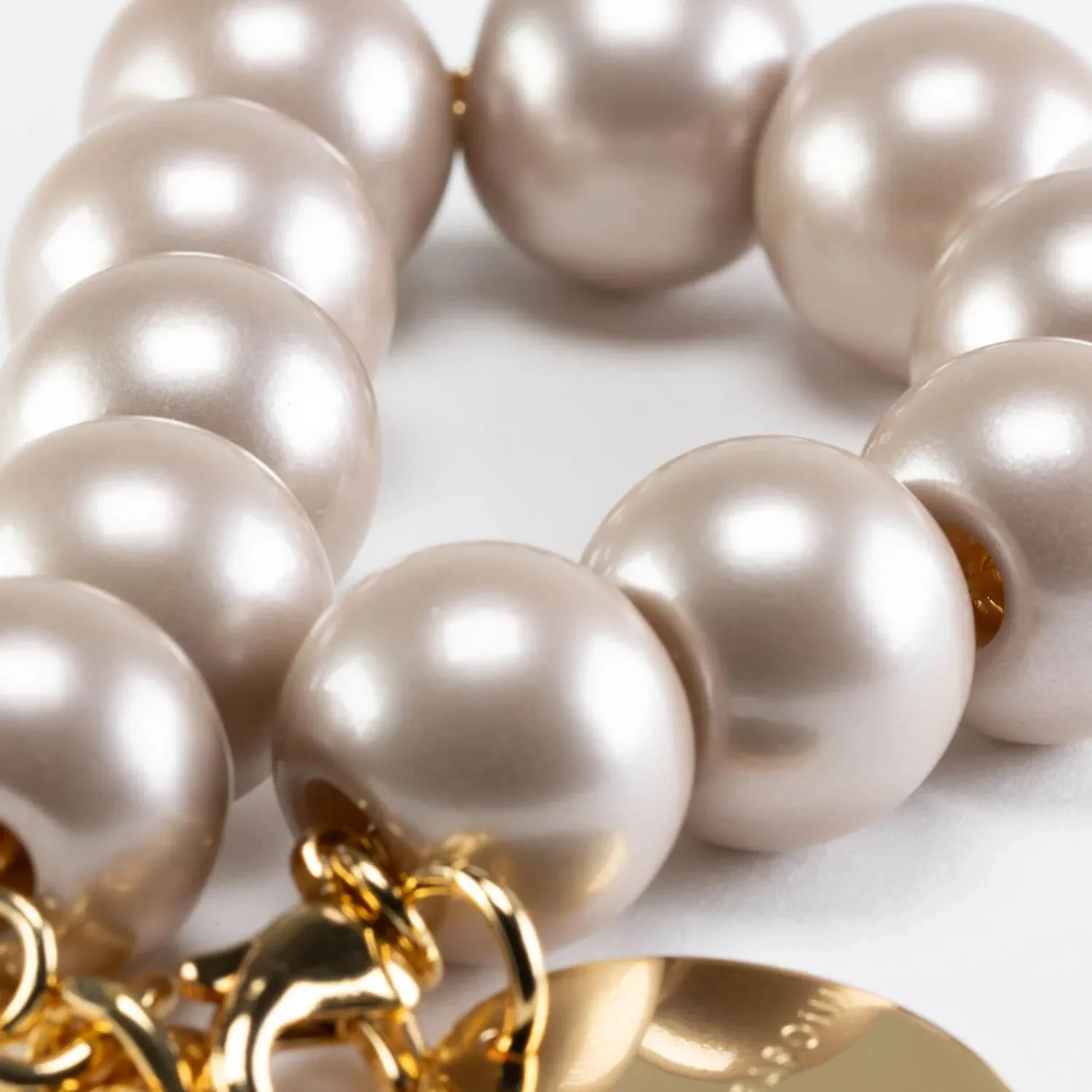 Vanessa Baroni - Beads Bracelet Champagner Pearl