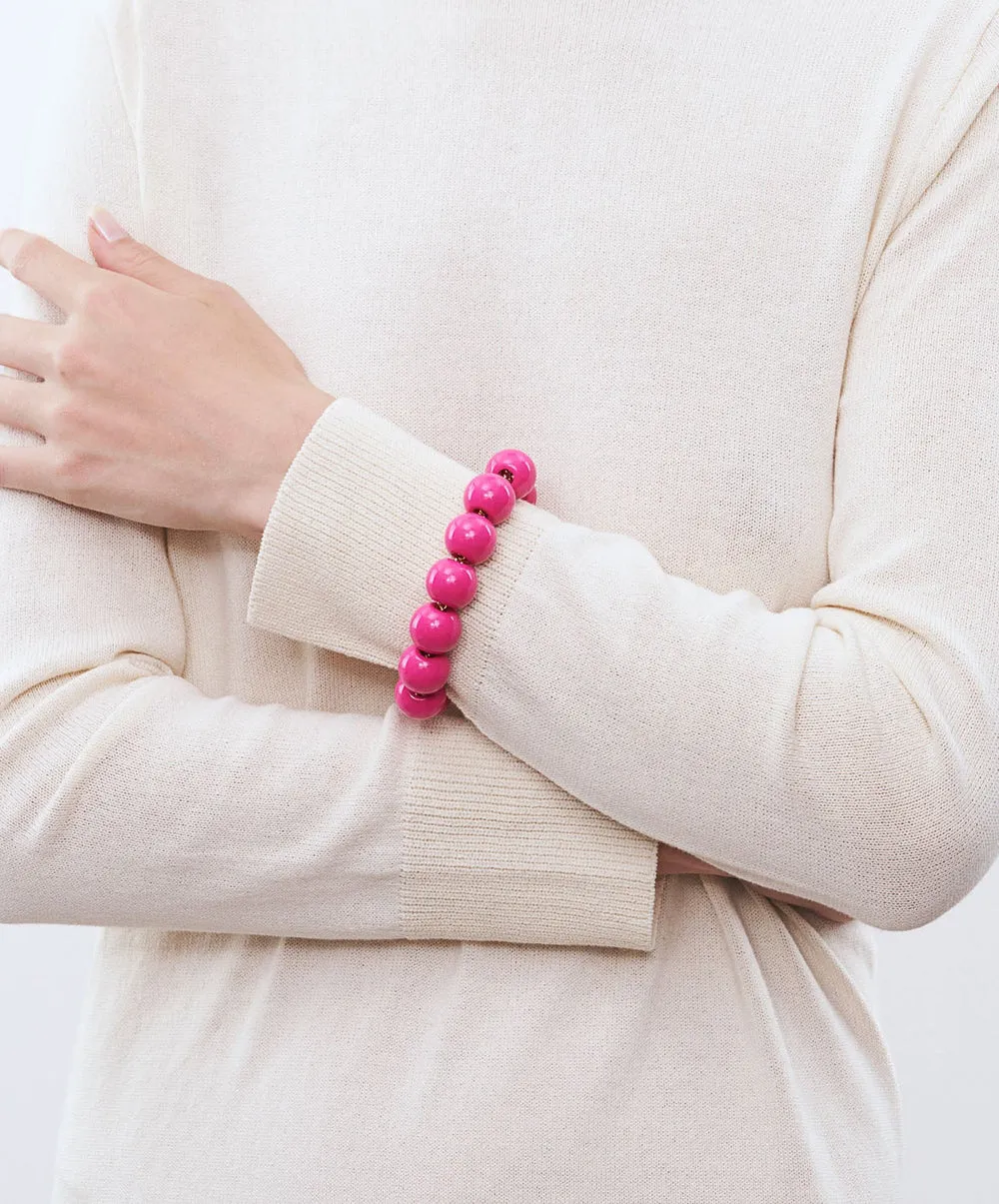 Vanessa Baroni - Beads Bracelet Fuchsia