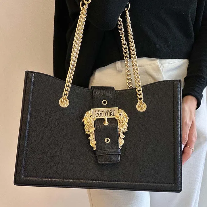 VERSACE JEANS COUTURE TOTE BLACK BAG