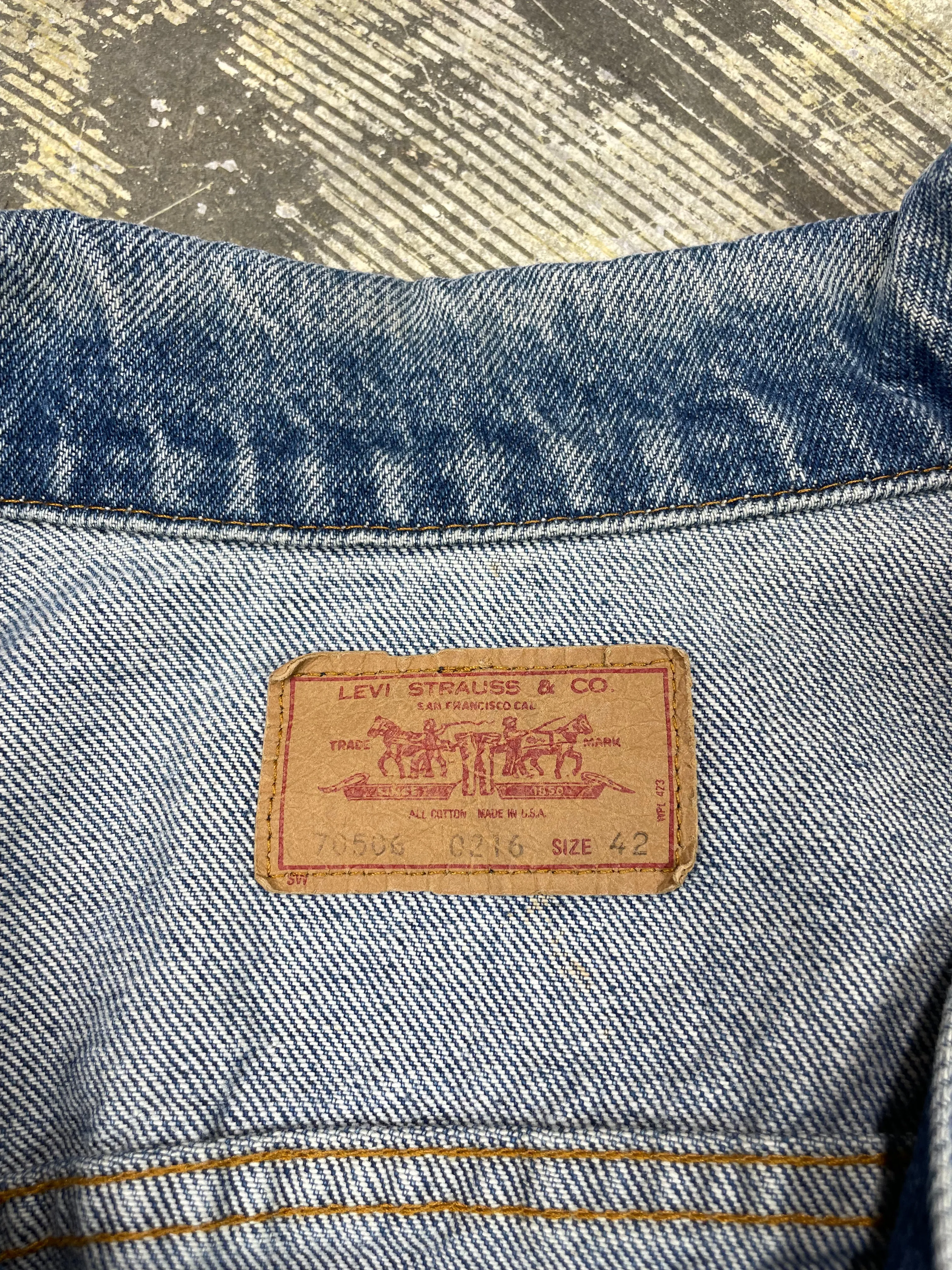 Vintage Levi Premium Wash Denim Trucker Jacket (JYJ-173)