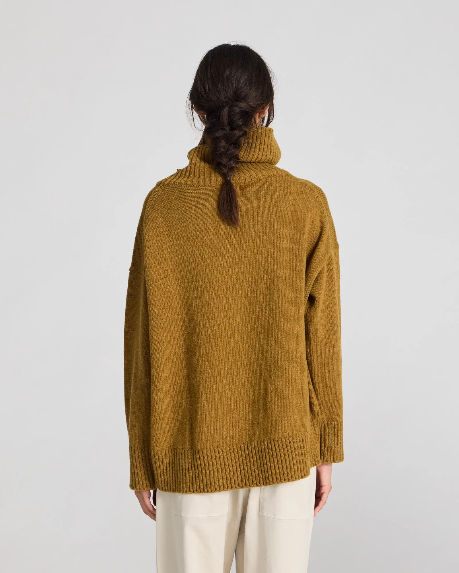 Vita Lambswool Jumper - Dried Tobacco