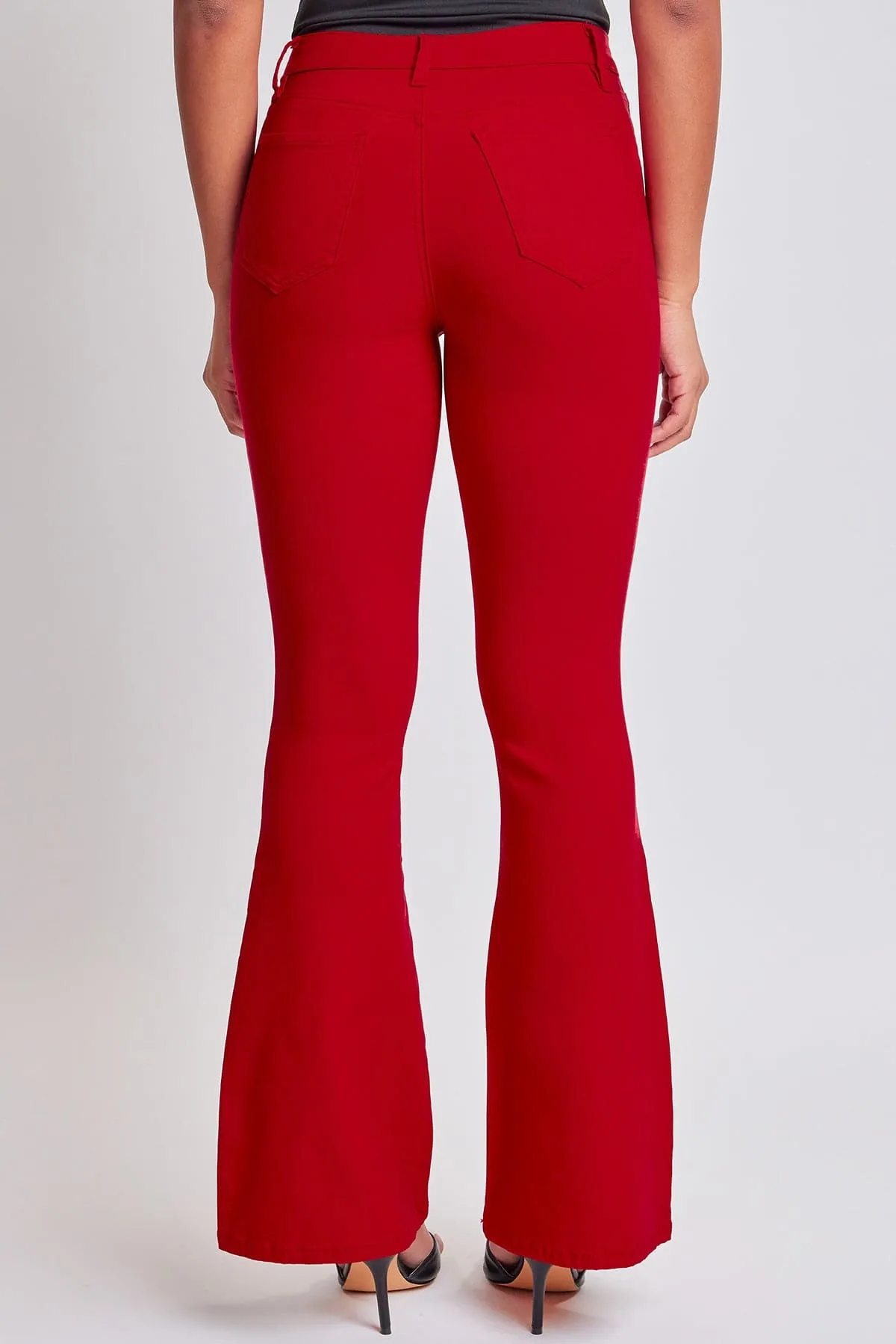 Women's Hyperstretch Flare Pants, Ruby red