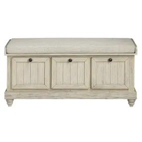 Woodwell Beige Solid Wood Rustic Bench