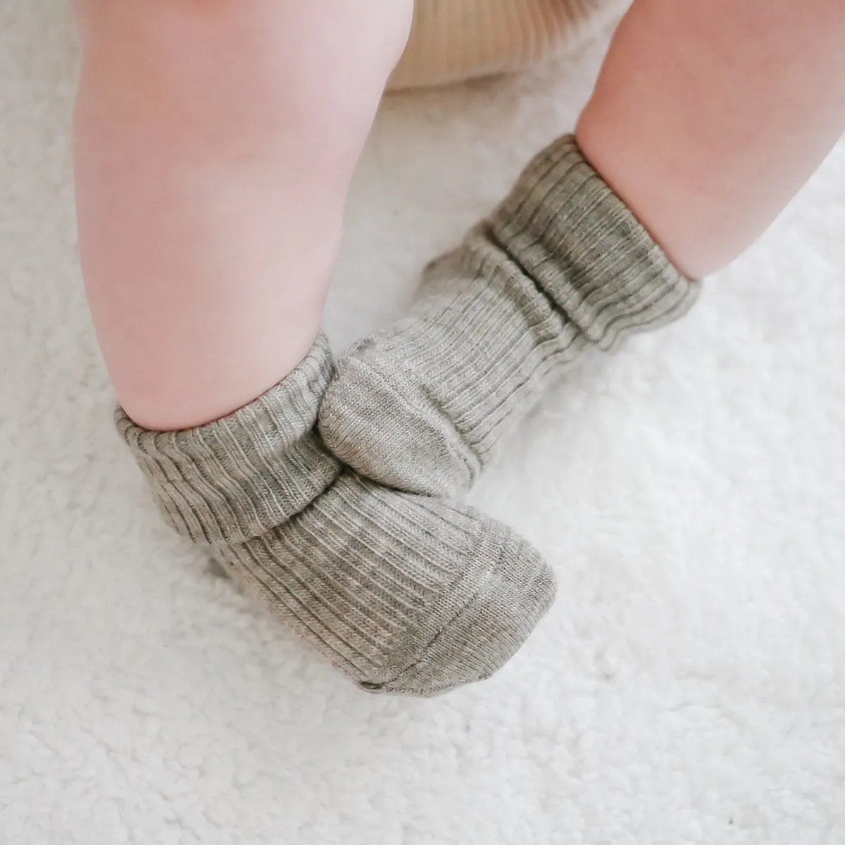 Wool Socks, Baby and Toddler, Gray & White