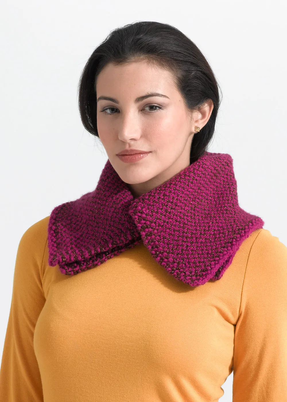 Woven Look Neck Warmer (Knit) - Version 2