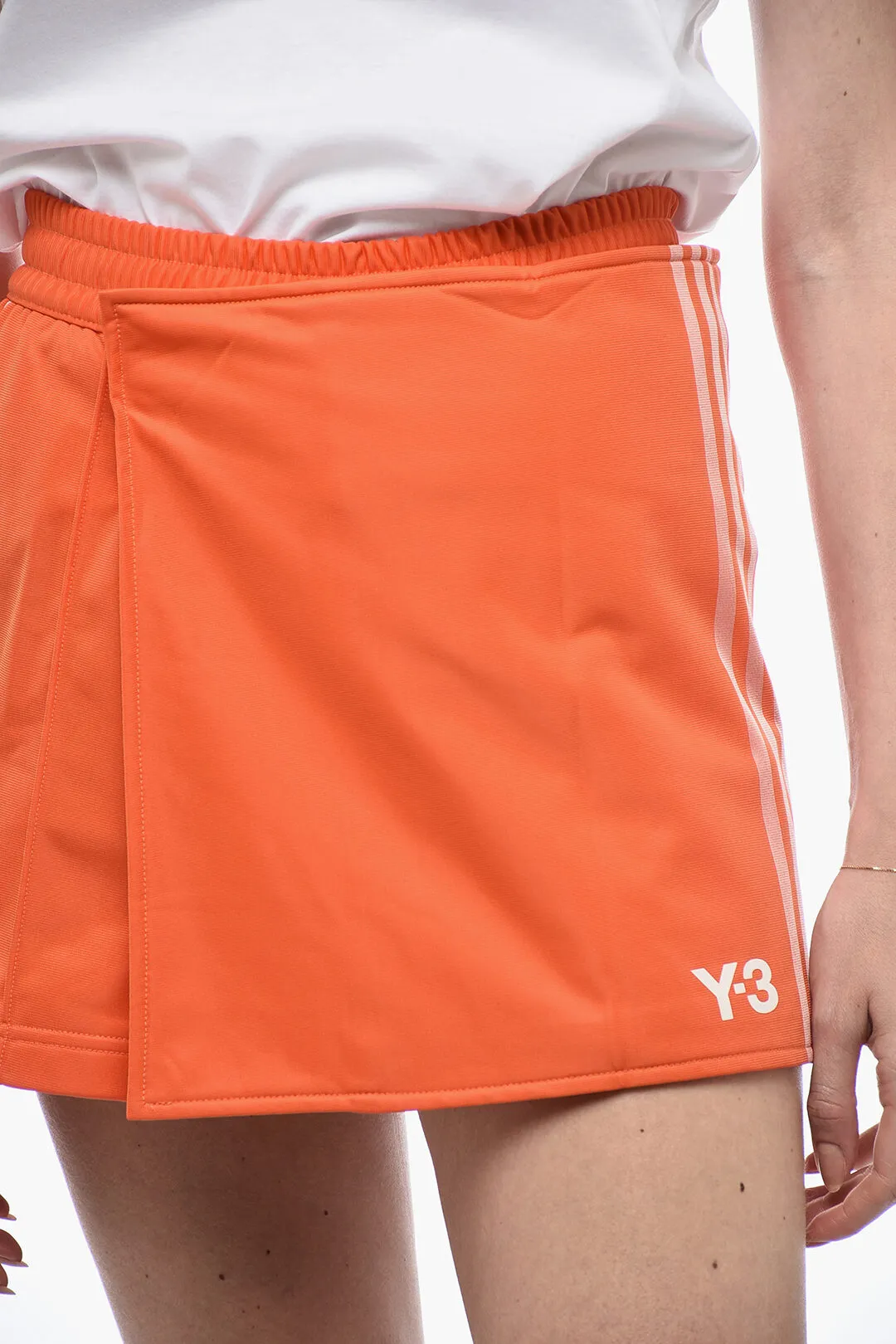 Y-3 by Yohji Yamamoto Double-layered Pant Miniskirt