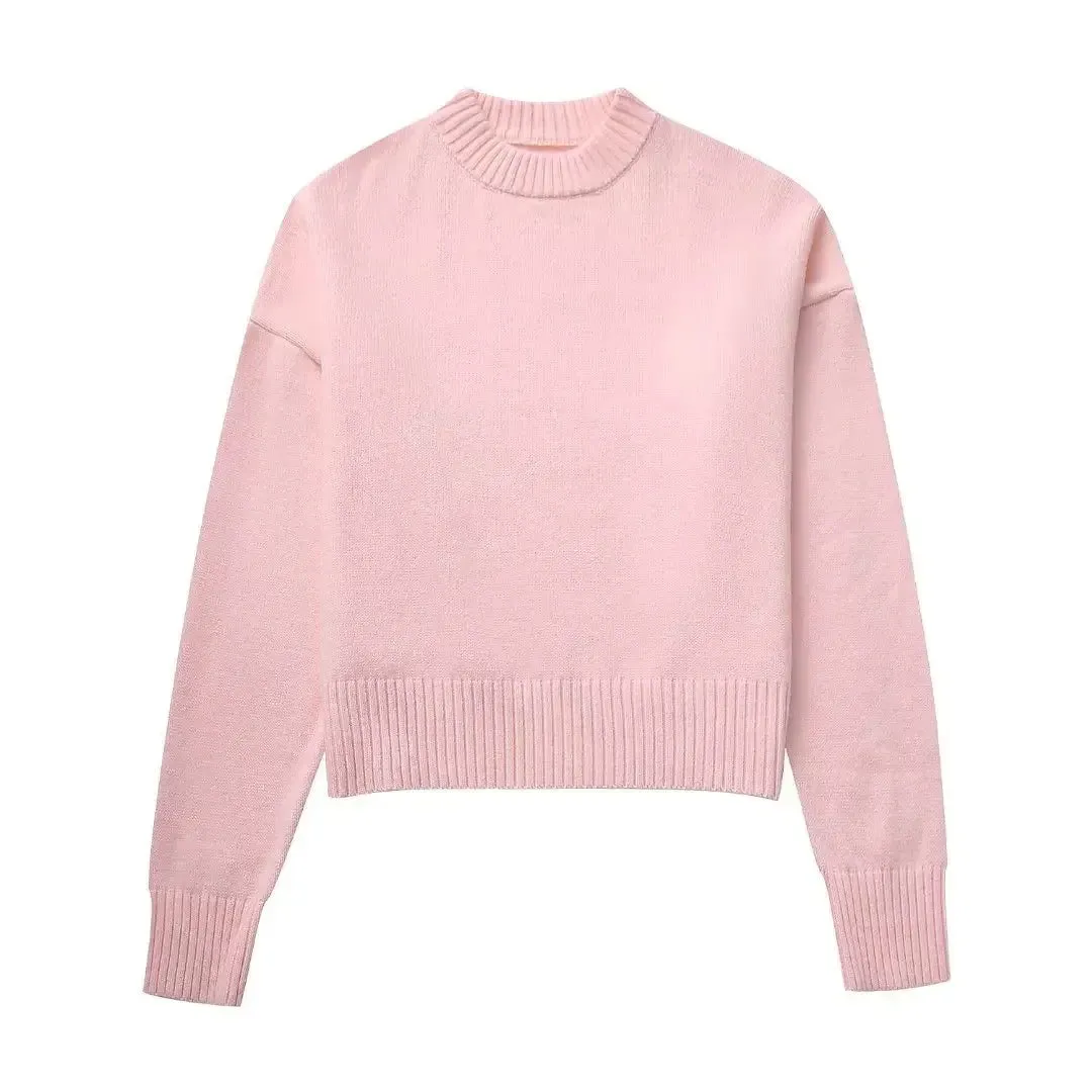 YESMYTOOL  -  Autumn Warm Sweater Women Pullovers Winter New Korean Women Lazy Elegant Casual Loose Knitted Sweater Female Tops Jumper