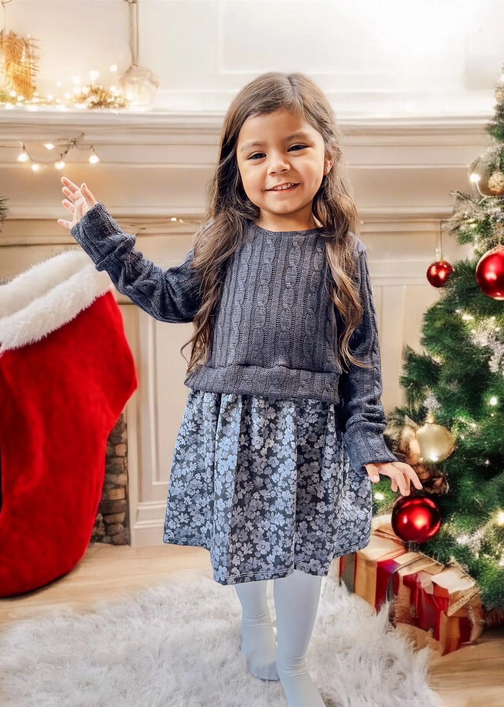 Youth Holly Sweatshirt Dress Digital Sewing Pattern Sizes NB-16Y