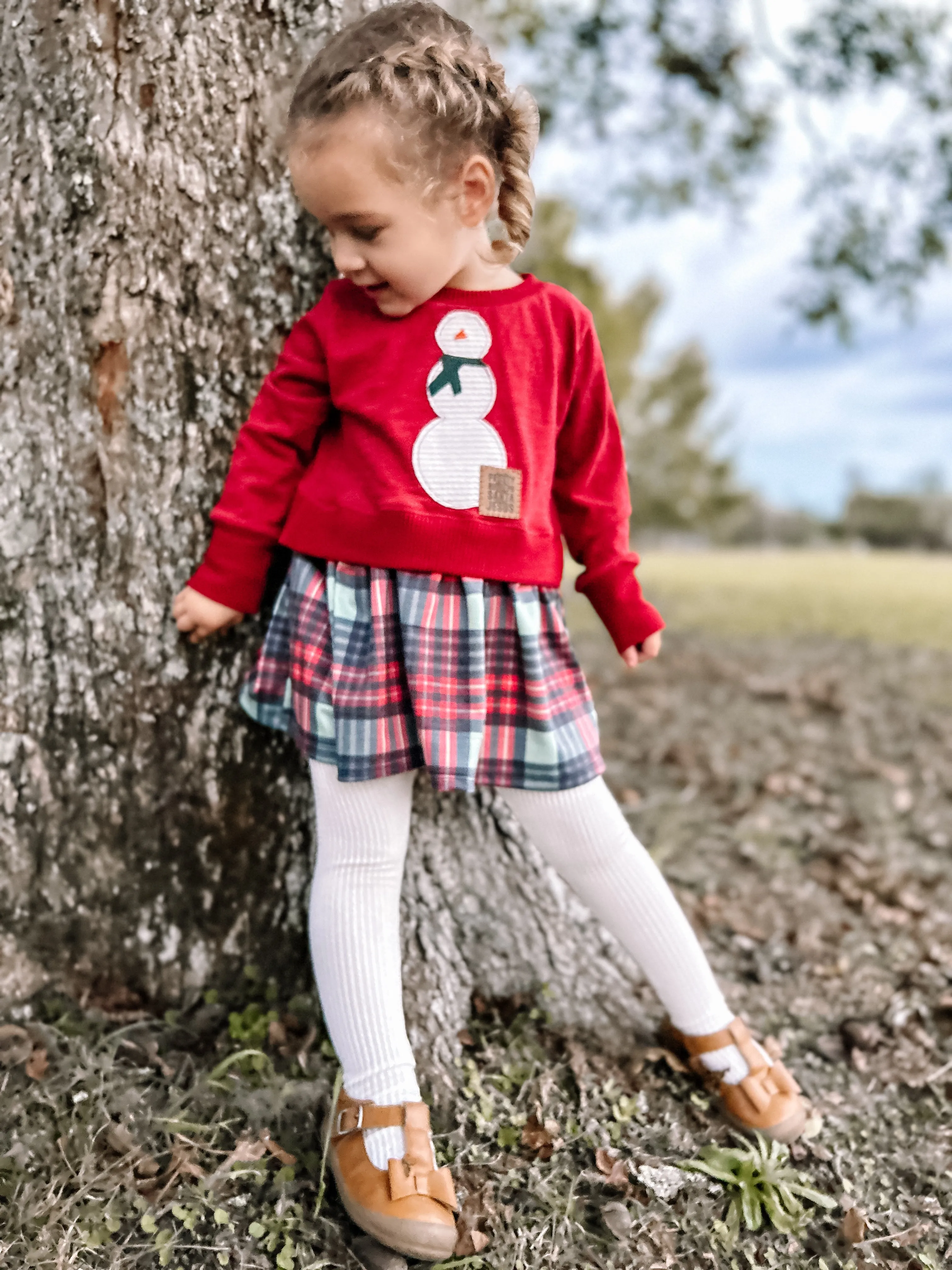 Youth Holly Sweatshirt Dress Digital Sewing Pattern Sizes NB-16Y