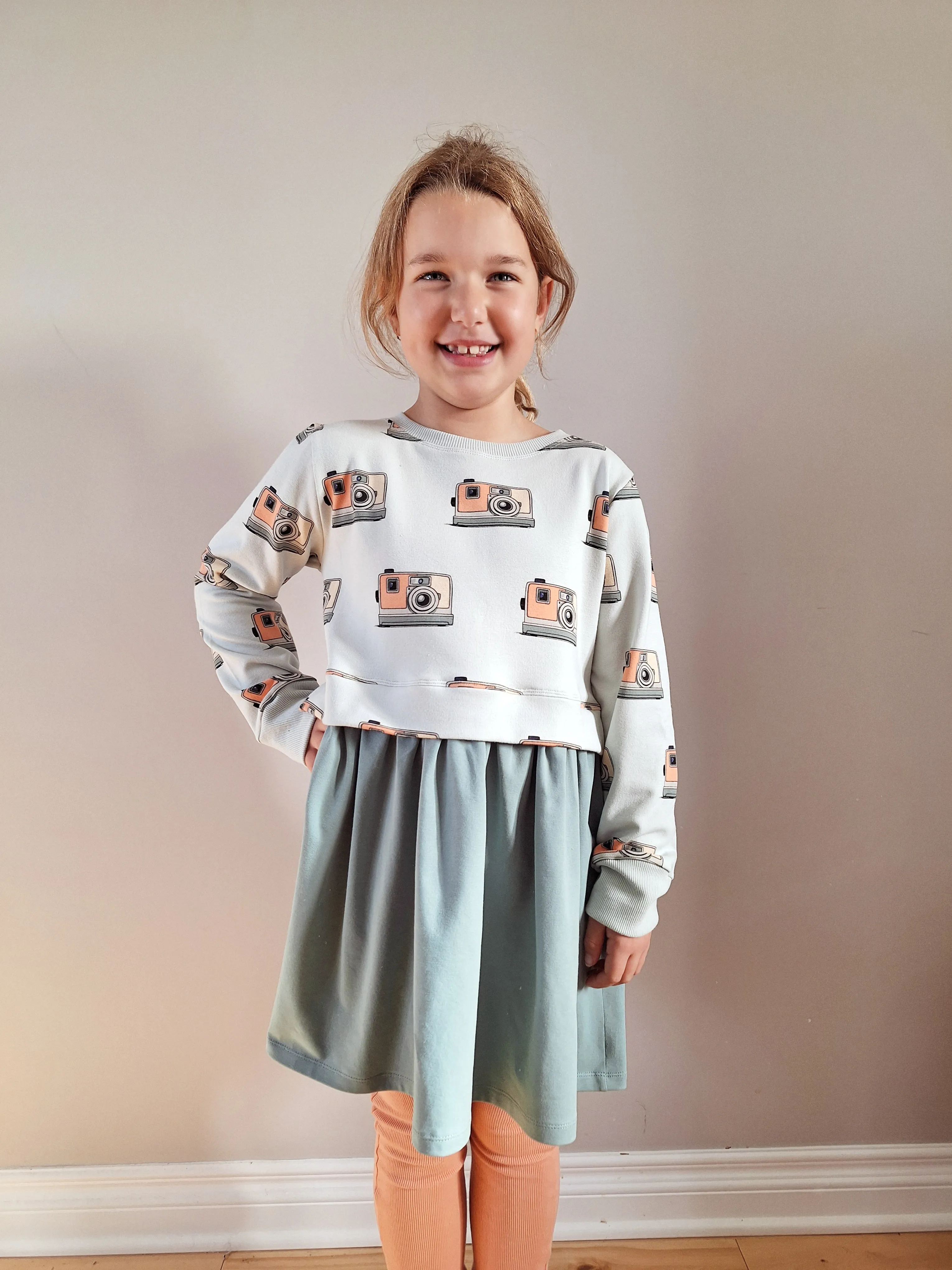 Youth Holly Sweatshirt Dress Digital Sewing Pattern Sizes NB-16Y