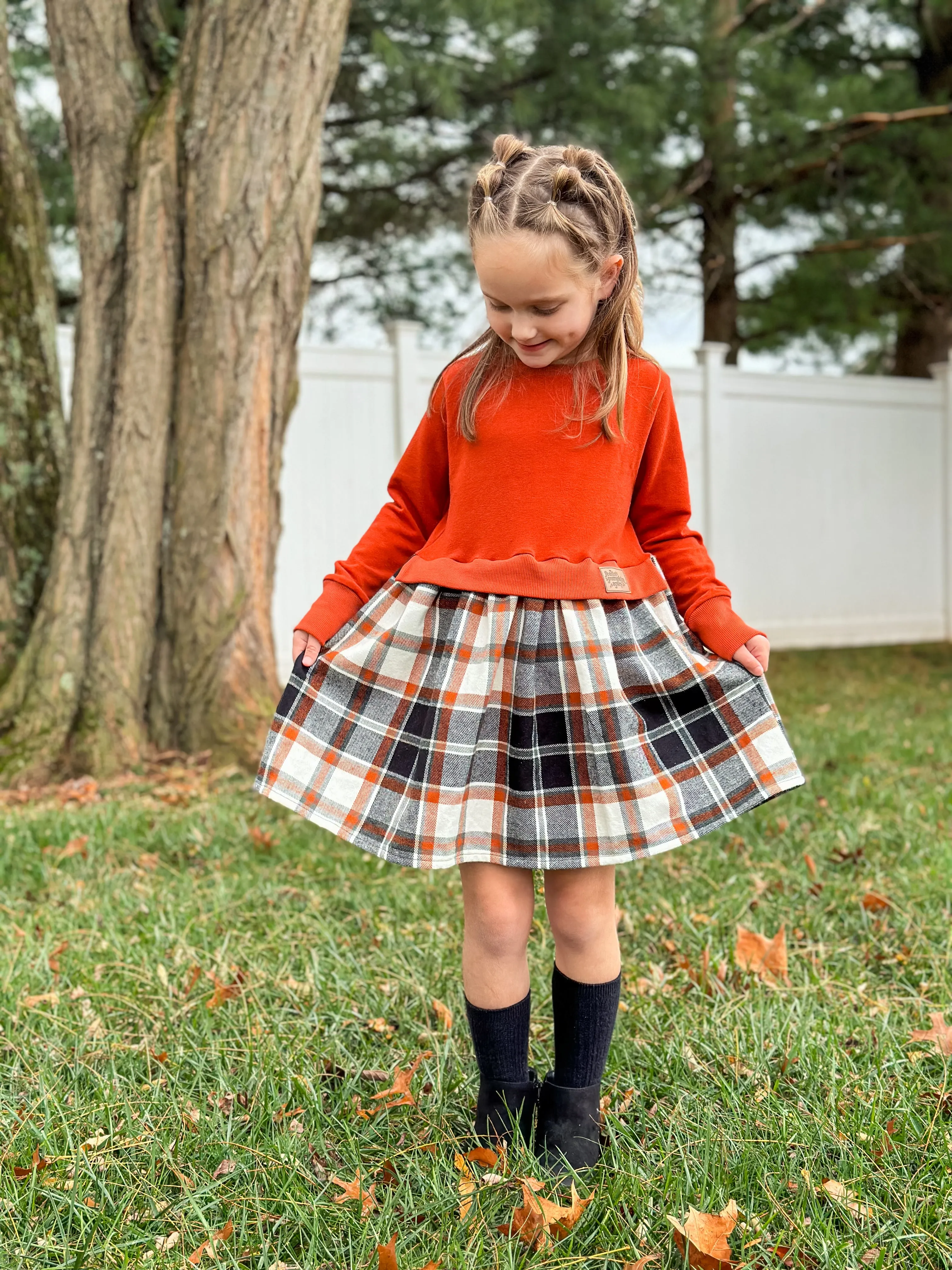 Youth Holly Sweatshirt Dress Digital Sewing Pattern Sizes NB-16Y