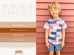 Youth Southport Top, Dress and Romper Digital Sewing Pattern Sizes NB-16Y